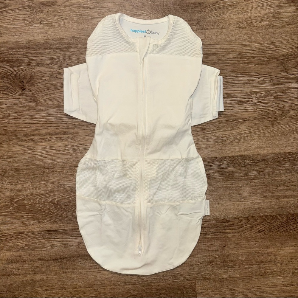 SNOO Happiest Baby Sleep Sack White Cream Bassinet Medium